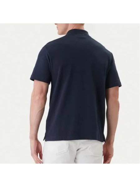 Koszulka polo o kroju easy fit z kołnierzykiem Calvin Klein Jeans niebieska