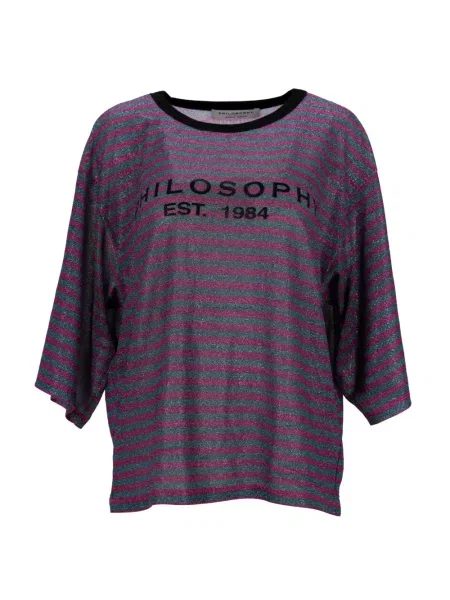 Tricou Philosophy Di Lorenzo Serafini cu dungi albastru