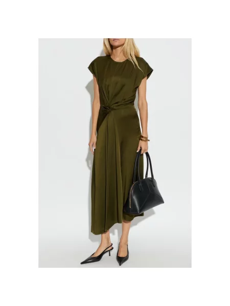 Sukienka midi Victoria Beckham zielona