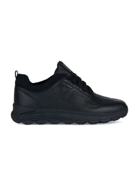 Sneakersy Geox skórzane czarne