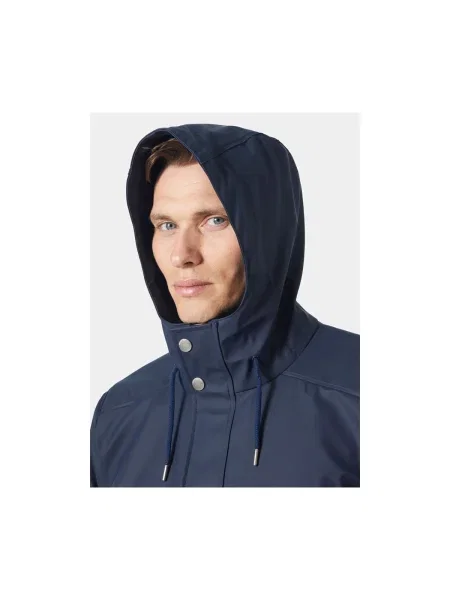 Pánsky Tmavomodrý Kabát Helly Hansen Moss Rain Coat modrá