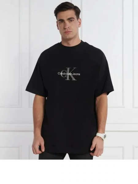 CALVIN KLEIN JEANS Tricou ARCHIVAL MONOLOGO | Relaxed fit negru