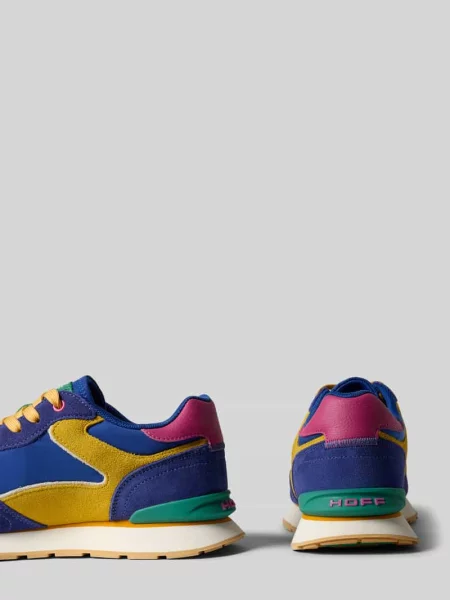 Sneakersy z mieszanki skóry z detalem z logo model City' Hoff niebieskie