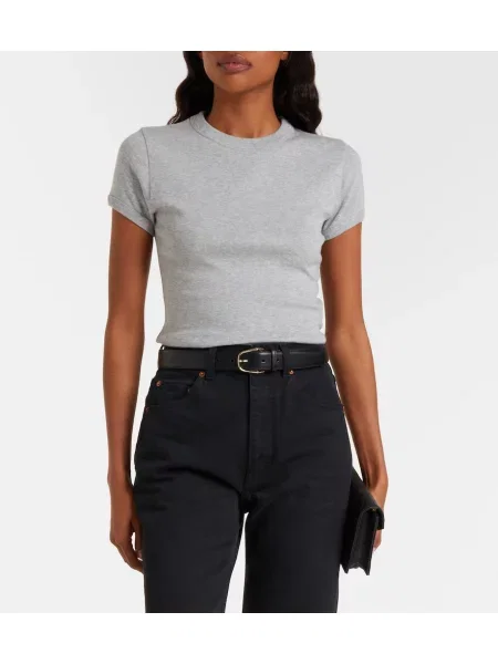Tricou Saint Laurent tricotate gri