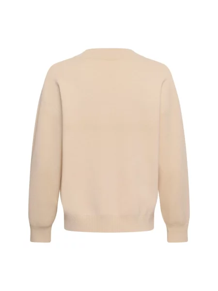 Dzianinowy sweter Part Two beżowy