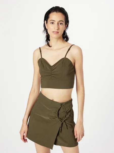 ABOUT YOU Top Betty închis verde