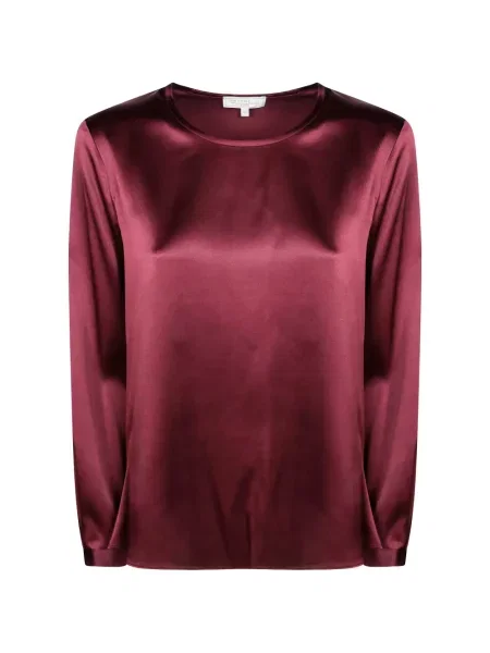 Lung top Antonelli din satin roșu