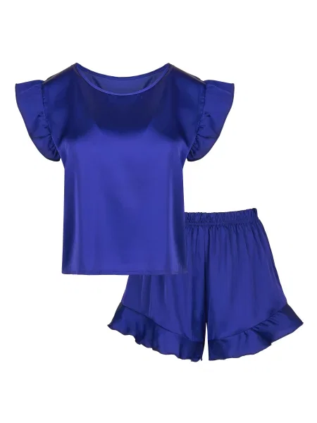 Піжама Fleri шовк синій