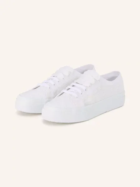 Superga Tenisky Flower Sangallo bílá