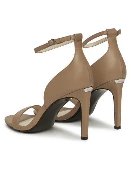 Сандали Calvin Klein HEEL SANDAL 90 LTH бежово