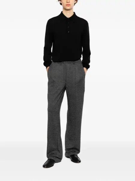 Lung tricou polo Tom Ford negru