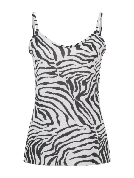Top negru alb