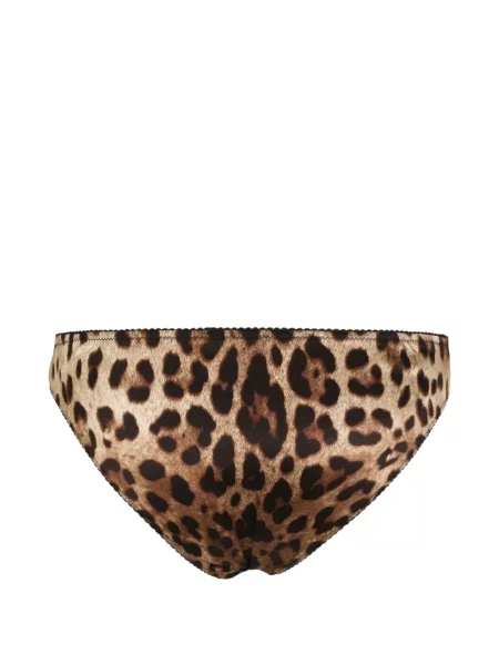 Chiloți briefs Dolce & Gabbana din satin cu imagine