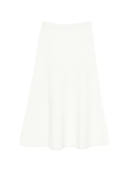 Fustă midi P.a.r.o.s.h. până la genunchi alb