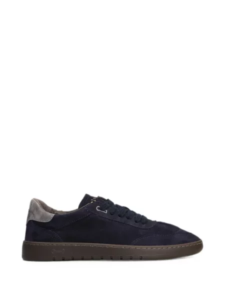 Sneakerși Piumha Studio din piele de căprioară albastru