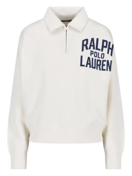 Bluza Polo Ralph Lauren z nadrukiem biała