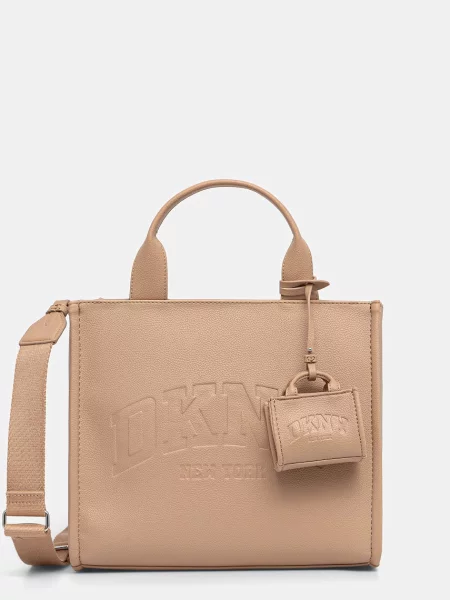 DKNY geantă crossbody pentru femei HADLEE bej