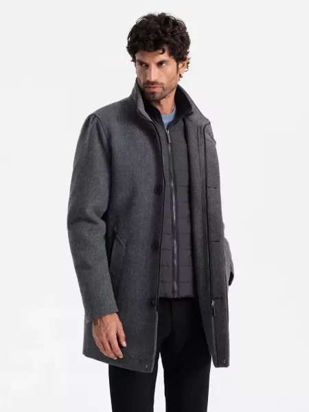 Palton Ombre melange