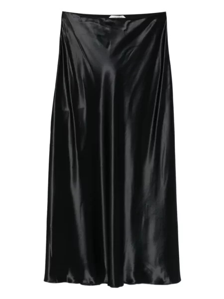Satynowa spódnica Alberta Ferretti czarna