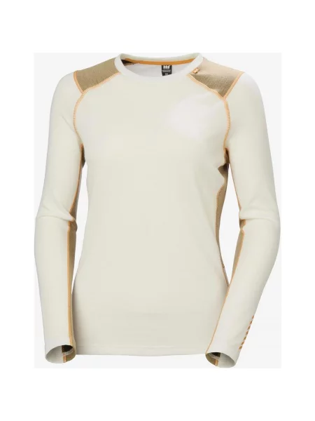 Koszulka termiczna Helly Hansen Lifa Merino Midweight Crew beżowo kremowo XS pomarańczowa