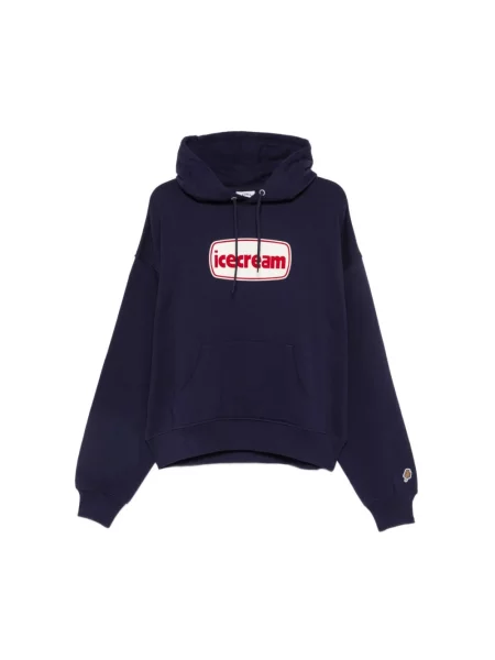 Bluza z kapturem Icecream z kapturem niebieska