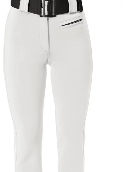 Cu centură pantaloni de schi Roberta Tonini alb