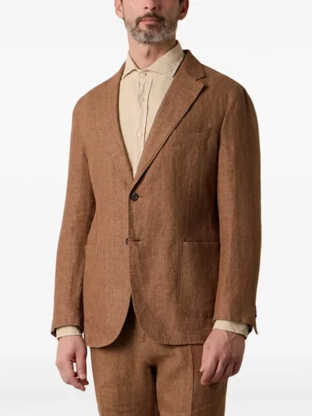 Sacou Brooks Brothers de in cu model herringbone maro