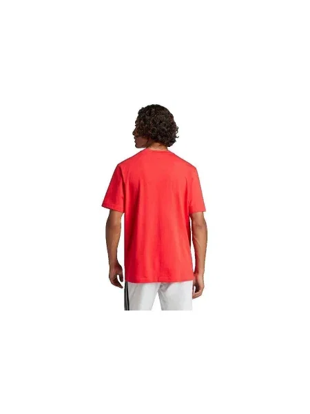 Adidas póló Essential férfi nyomott mintás piros