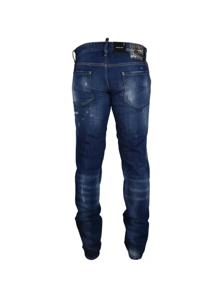 Skinny jeansy skinny Dsquared2 niebieskie