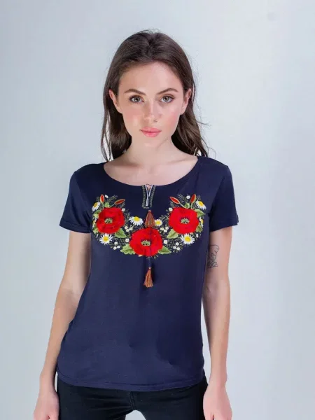 Вишита сорочка Melanika синій