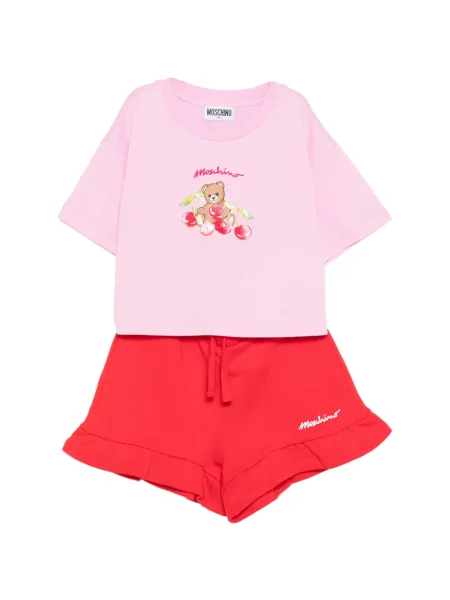 Szorty dziecięce Moschino różowe