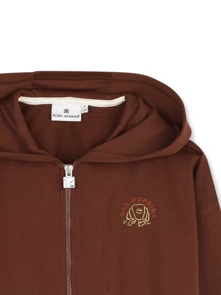 Bluza z kapturem dziecięca Kids Around brązowa