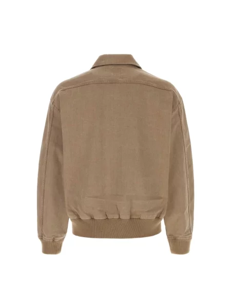 Kurtka jeansowa Emporio Armani brązowa