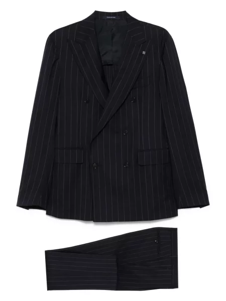 Costum Tagliatore cu dungi de costum albastru