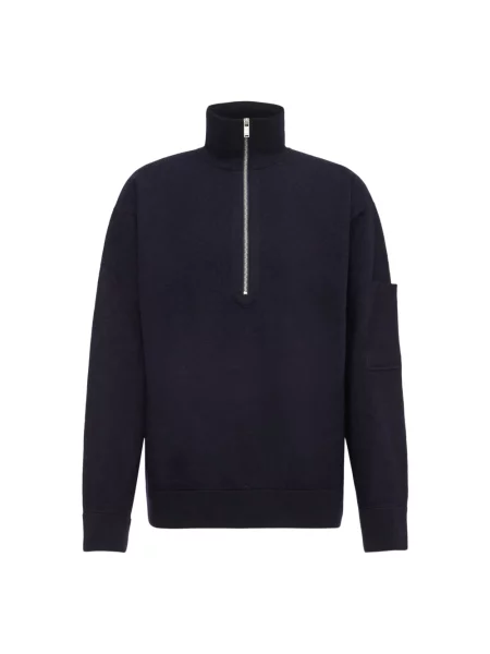 Dzianinowy sweter z golfem Drykorn do golfa niebieski