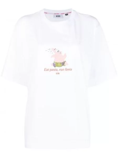 Tricou Gcds cu imagine alb