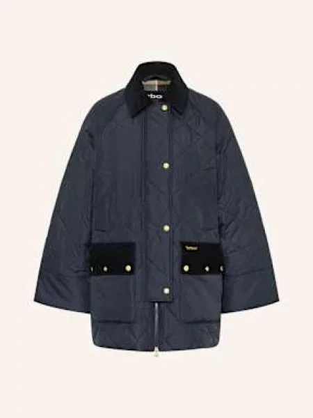 Barbour Płaszcz Pikowany Aldburgh blau granatowy
