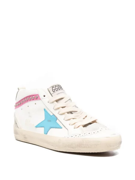 Bőr sneaker Golden Goose Mid Star fehér