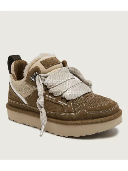 UGG Sneakers Lowmel | shearling | piele întoarsă zamsz | cu adaos de lână maro