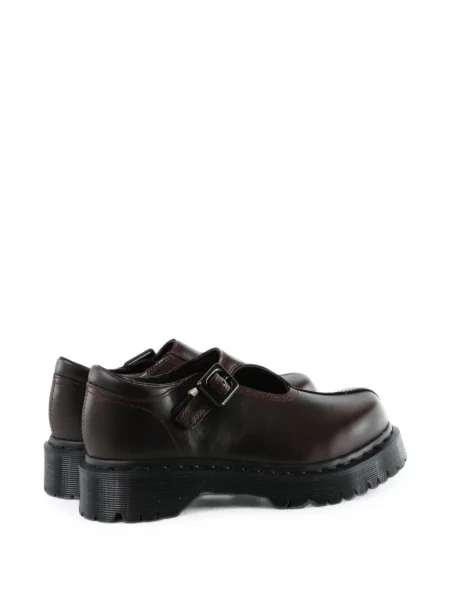 Pantofi loafer Dr. Martens cu platformă cu cataramă maro