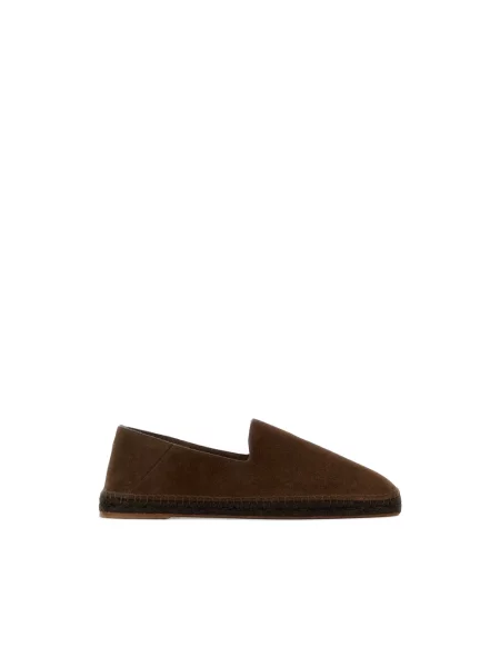 Espadryle Castaner skórzane brązowe