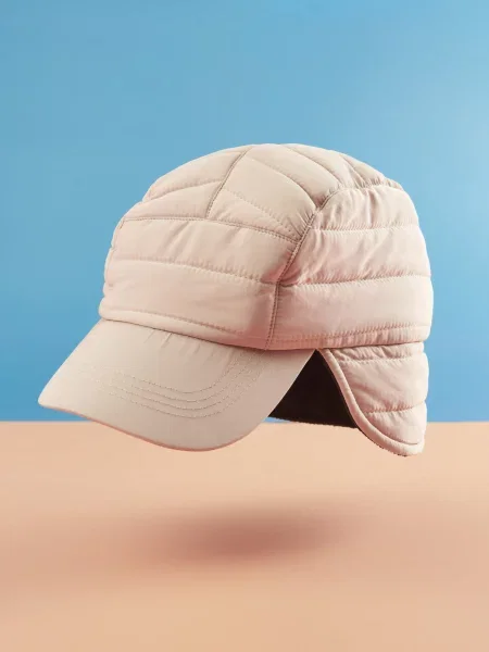 Кепка Sinsay с надписями бежевая