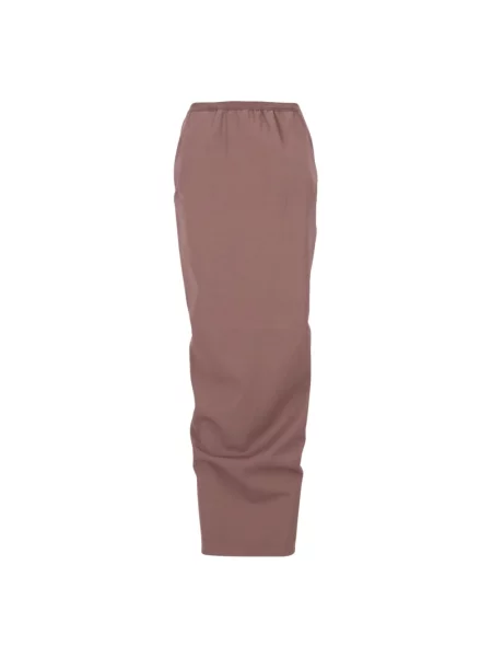 Długa spódnica maxi Rick Owens wełniana fioletowa