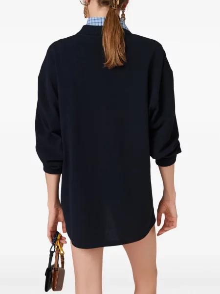 Polo Miu Miu με κέντημα μπλε