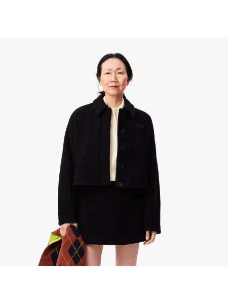 Lacoste куртка Oversize Fit чорна