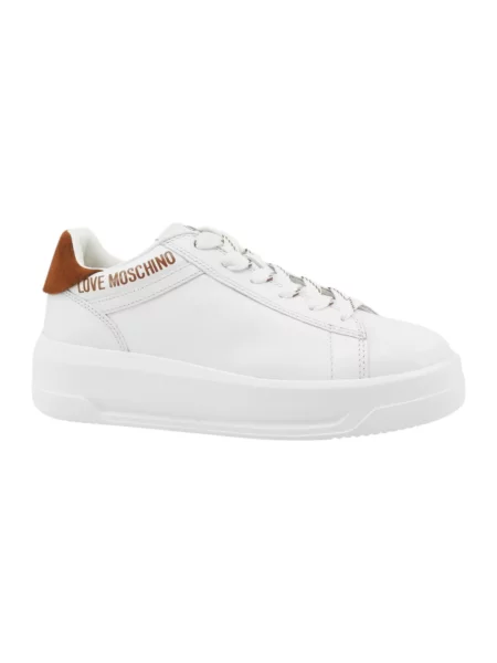 Sneakersy Love Moschino skórzane białe