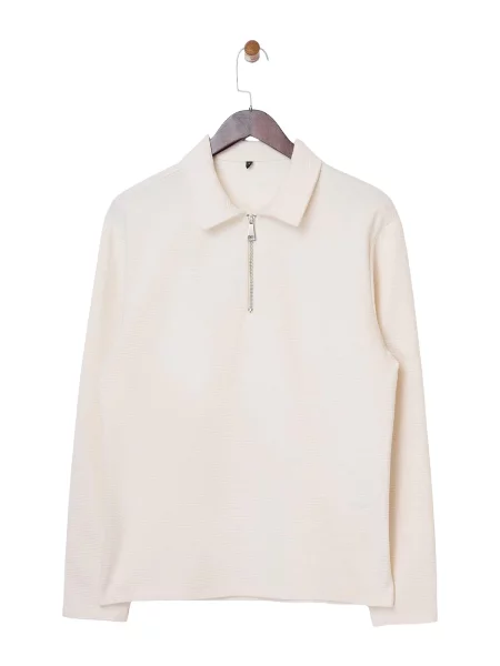 Trendyol Tricou murdar alb