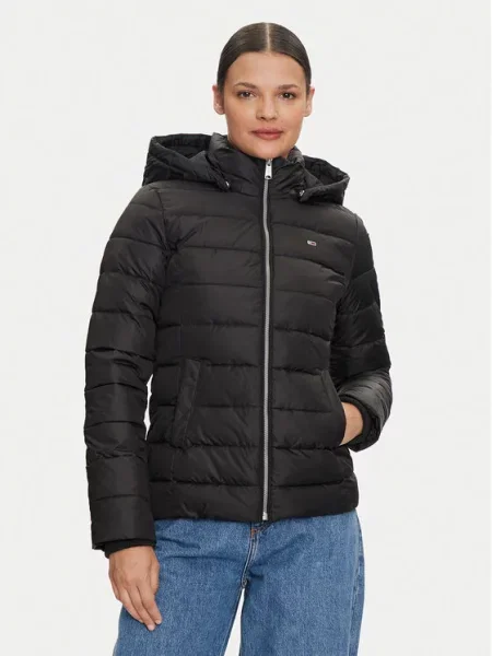 Tommy Jeans Zimska jakna Basic črna