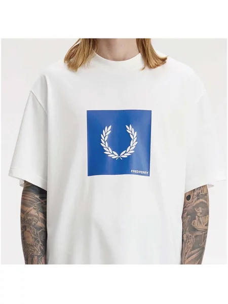 Tricou Fred Perry alb