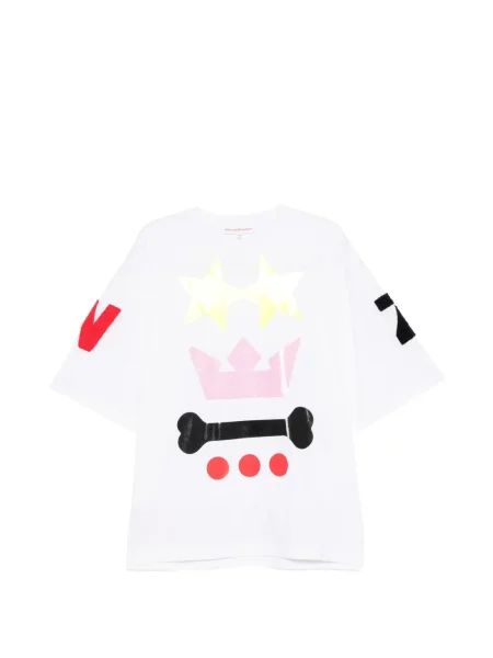 Tricou Walter Van Beirendonck cu imagine alb